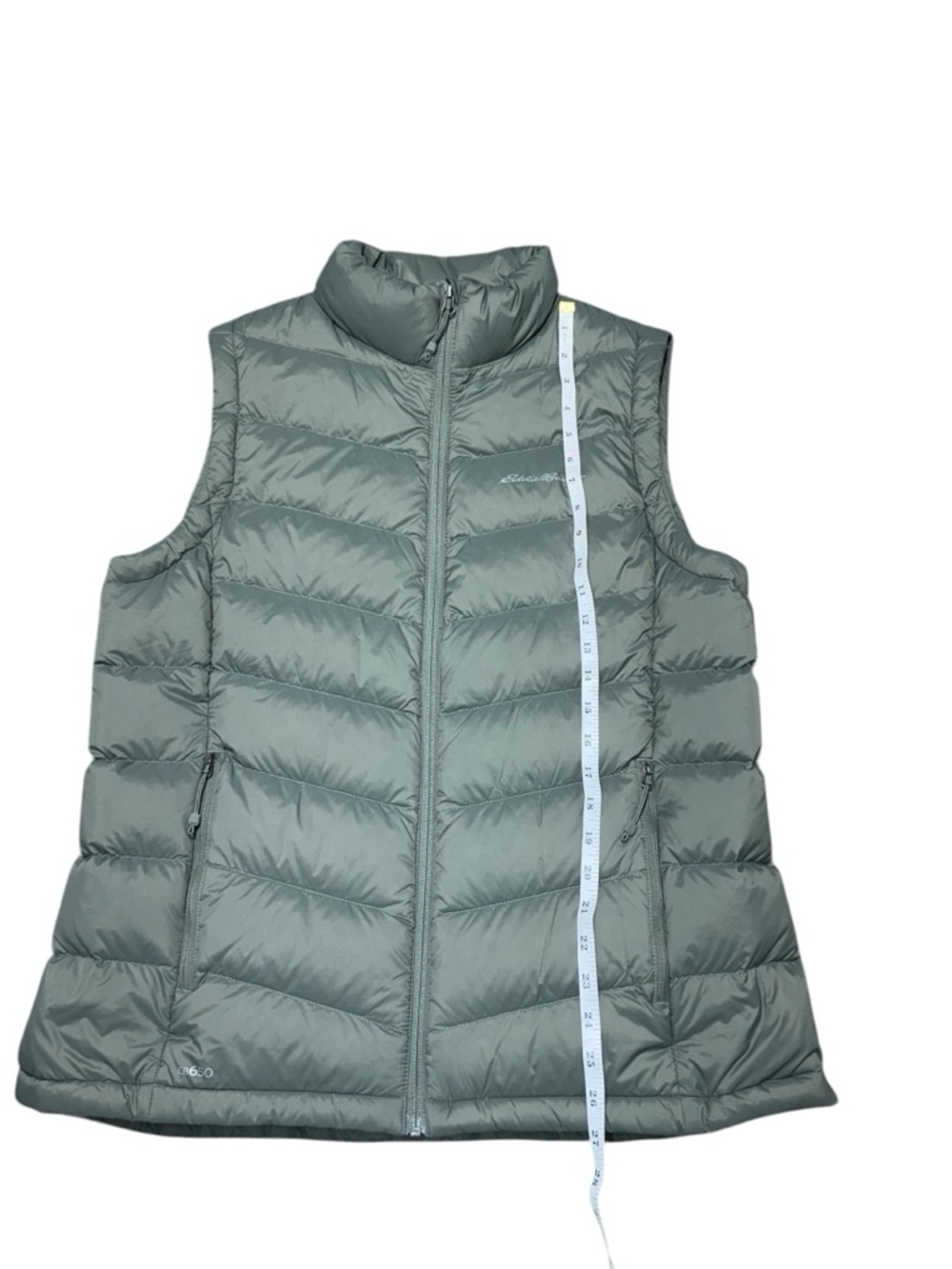 Eddie Bauer CirrusLite Down Vest Womens Sz L Olive Green 650 Fill Puffer Jacket - Picture 5 of 10